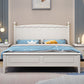 Panneau en bois blanc moderne lit standard, lit de tête rectangulaire