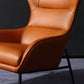 Mid-Century Modern Chair Faux Leather Flared Arms Wingback Chair Clearhalo 'Accent Chairs' 'accent_chairs' 'Chairs & Seating' 'furn' 'furn_accent_chairs' 'Furniture' 'Living Room Furniture' 6174694