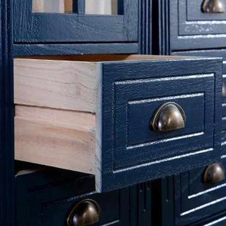 Armoire d'accent moderne du milieu du siècle avec porte en verre et pattes en bois massif