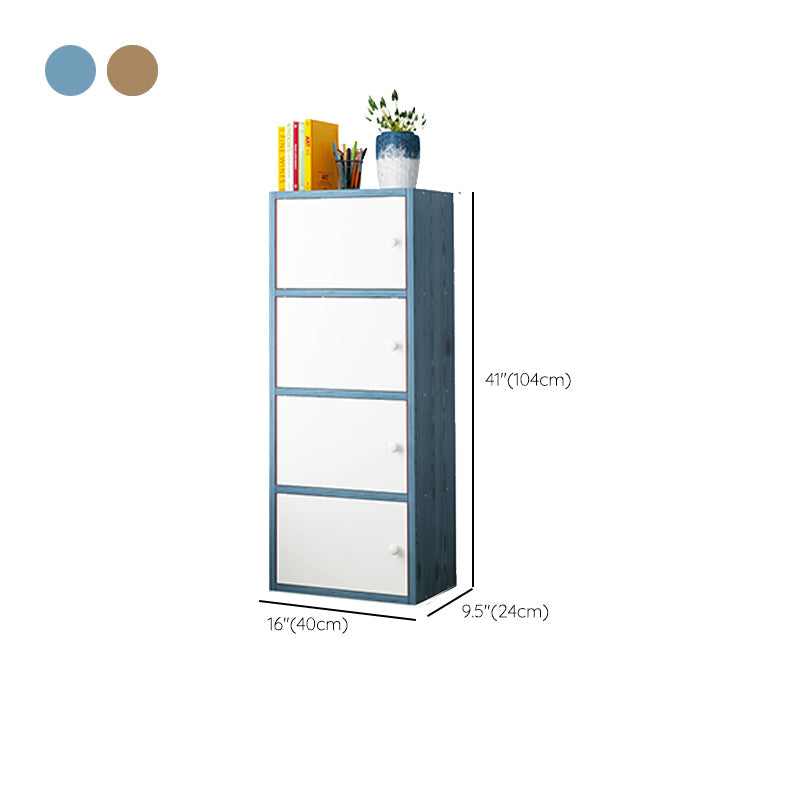 Mobile accento di legno rettangolo contemporaneo con mobile per lo stoccaggio delle porte
