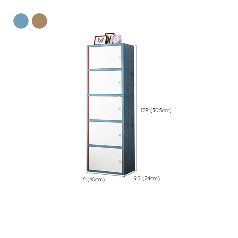 Mobile accento di legno rettangolo contemporaneo con mobile per lo stoccaggio delle porte