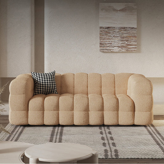 Zeitgenössischer Smoking -Arm -Sofa Standardsofa Stoff Enge Rückensiegel