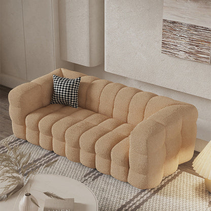 Hedendaagse Tuxedo Arm Sofa Standaard Sofa Fabric strakke achterkant