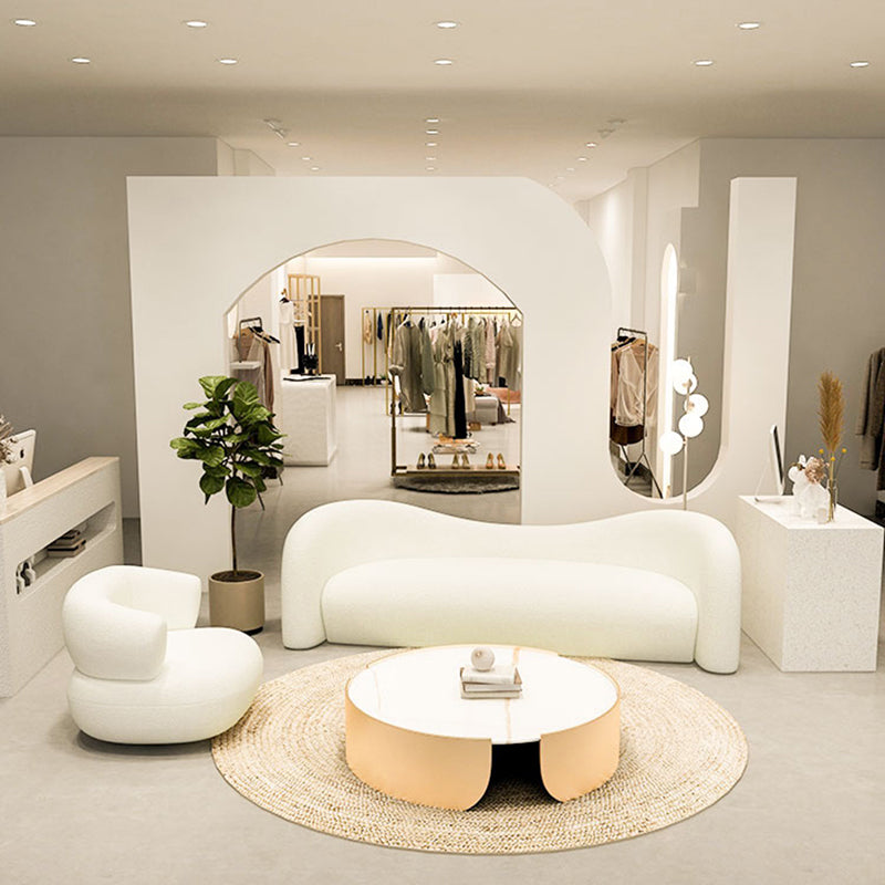 Zeitgenössischer Kamel -Back -Standardsofa Stofftuxedo Armsofa