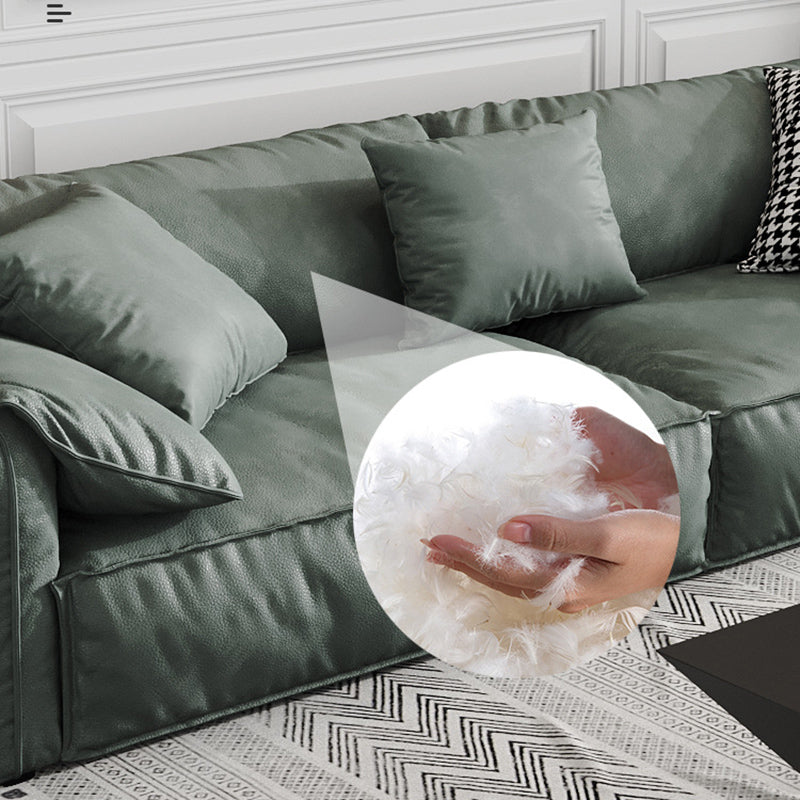 Zeitgenössischer Kunstleder Standard Sofa Kissen Top Arm Sofee