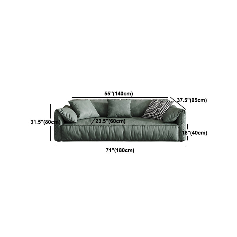 Zeitgenössischer Kunstleder Standard Sofa Kissen Top Arm Sofee