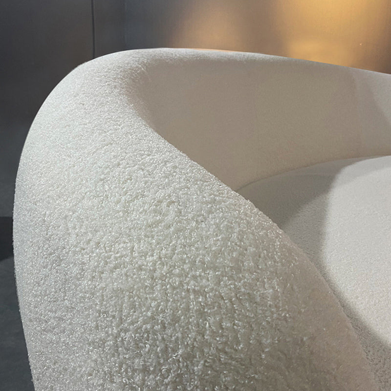 Contemporary Fabric Curved Settee Tight Back Tuxedo Arm Sofa Clearhalo 'furn' 'furn_sofas' 'Furniture' 'Living Room Furniture' 'Sofa' 'sofas' 6174954