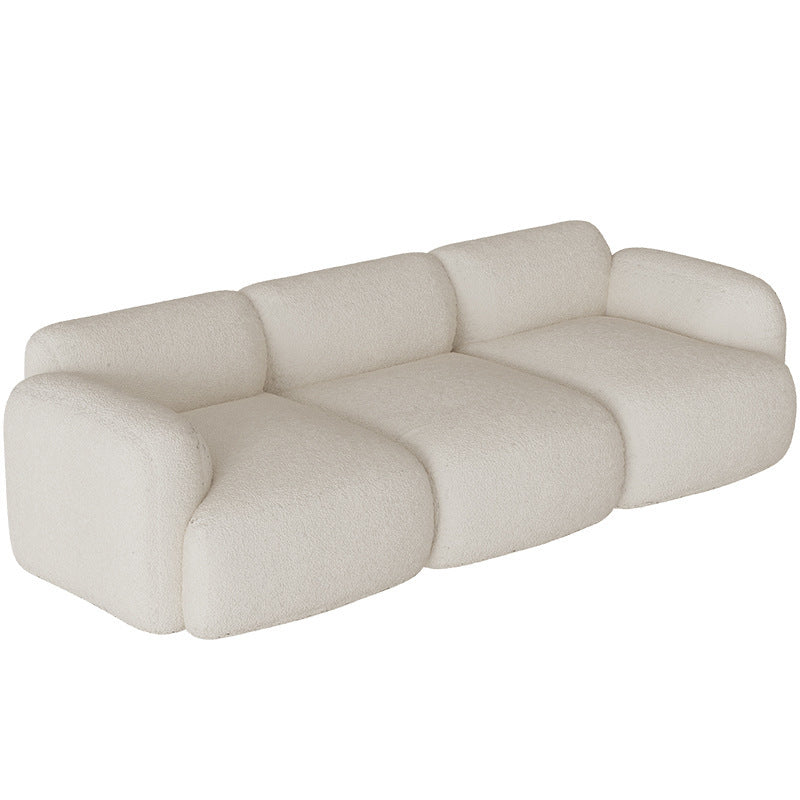 Stoff gerollt Armsofa zeitgenössischer Standard -Sofa für Wohnzimmer