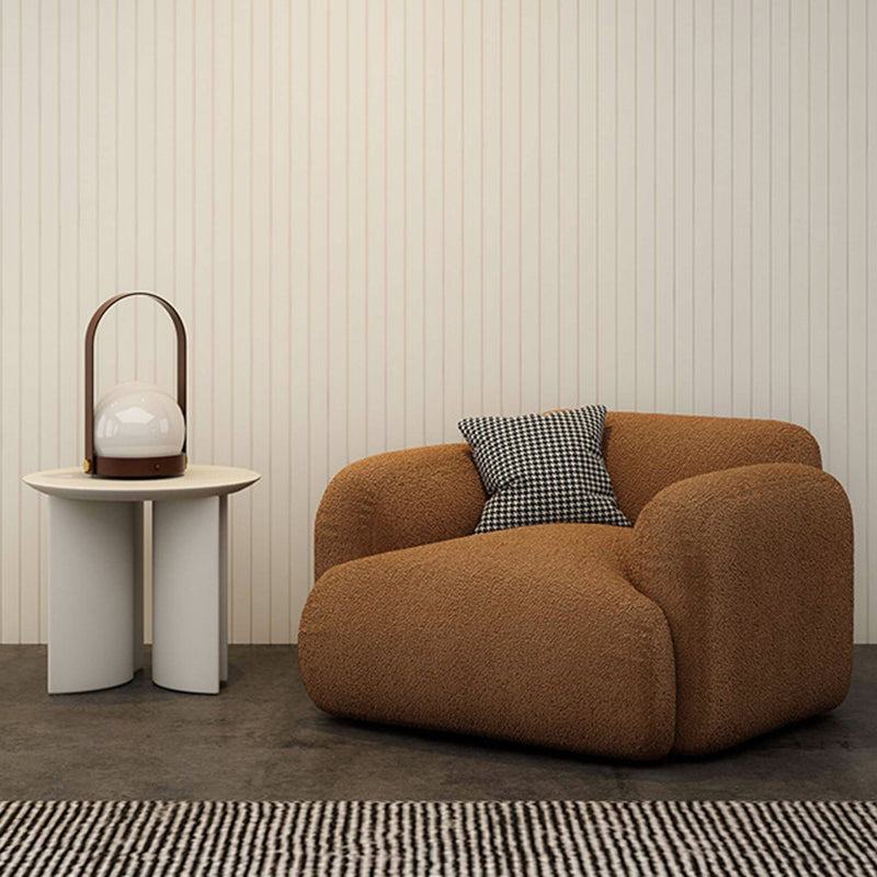 Stoff gerollt Armsofa zeitgenössischer Standard -Sofa für Wohnzimmer