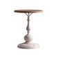 French Country Round Wood Top Coffee Table Iron Pedestal Cocktail Table Clearhalo 'Coffee & Accent Tables' 'Coffee Tables' 'coffee_tables' 'furn' 'furn_coffee_tables' 'Furniture' 'Living Room Furniture' 6175035