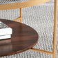 Contemporary 4 Legs Glass Top with Storage Shelf Round Single Coffee Table Clearhalo 'Coffee & Accent Tables' 'Coffee Tables' 'coffee_tables' 'furn' 'furn_coffee_tables' 'Furniture' 'Living Room Furniture' 6175066