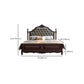 Rubberwood Traditional Panel Bed 62.59" High Brown Bed with Upholstered Headboard Clearhalo 'Bedroom Furniture' 'Beds' 'furn' 'furn_beds' 'Furniture' 6175201