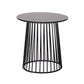 Metal Round Frame Side Table Contemporary Simple Dia 19.7" End Table Black 1 Clearhalo 'Coffee & Accent Tables' 'End & Side Tables' 'end_side_tables' 'furn' 'furn_end_side_tables' 'Furniture' 'Living Room Furniture' 6175203