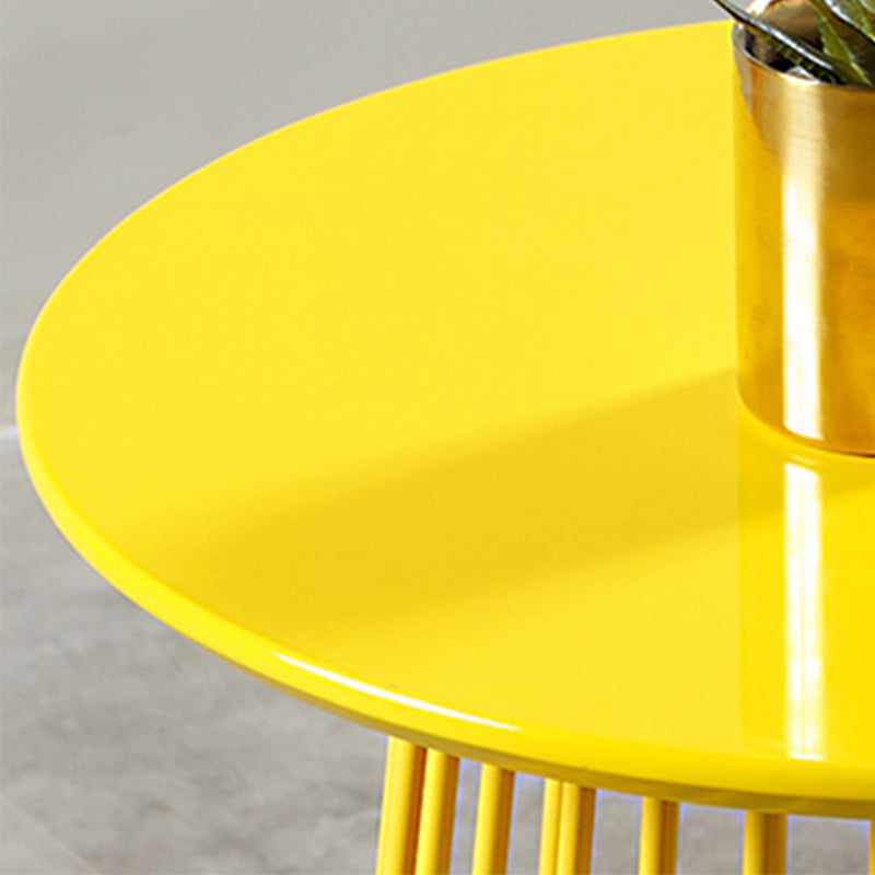 Metal Round Frame Side Table Contemporary Simple Dia 19.7" End Table Clearhalo 'Coffee & Accent Tables' 'End & Side Tables' 'end_side_tables' 'furn' 'furn_end_side_tables' 'Furniture' 'Living Room Furniture' 6175213