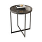 Modern Glass Round Side End Table Cross Legs Sofa Corner Table Clearhalo 'Coffee & Accent Tables' 'End & Side Tables' 'end_side_tables' 'furn' 'furn_end_side_tables' 'Furniture' 'Living Room Furniture' 6175373
