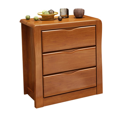 Modern Rectangle Wood Accent Cabinet Grooves Cabinet with Drawer Brown 3 Clearhalo 'Cabinets & Chests' 'cabinets_chests' 'furn' 'furn_cabinets_chests' 'Furniture' 'Living Room Furniture' 6175407