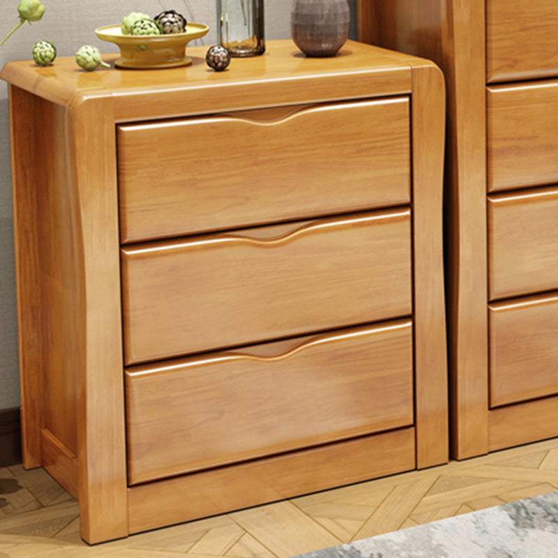 Modern Rectangle Wood Accent Cabinet Grooves Cabinet with Drawer Clearhalo 'Cabinets & Chests' 'cabinets_chests' 'furn' 'furn_cabinets_chests' 'Furniture' 'Living Room Furniture' 6175408