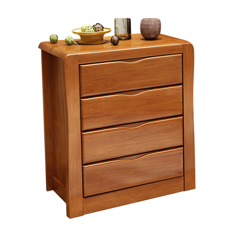 Modern Rectangle Wood Accent Cabinet Grooves Cabinet with Drawer Brown 4 Clearhalo 'Cabinets & Chests' 'cabinets_chests' 'furn' 'furn_cabinets_chests' 'Furniture' 'Living Room Furniture' 6175409