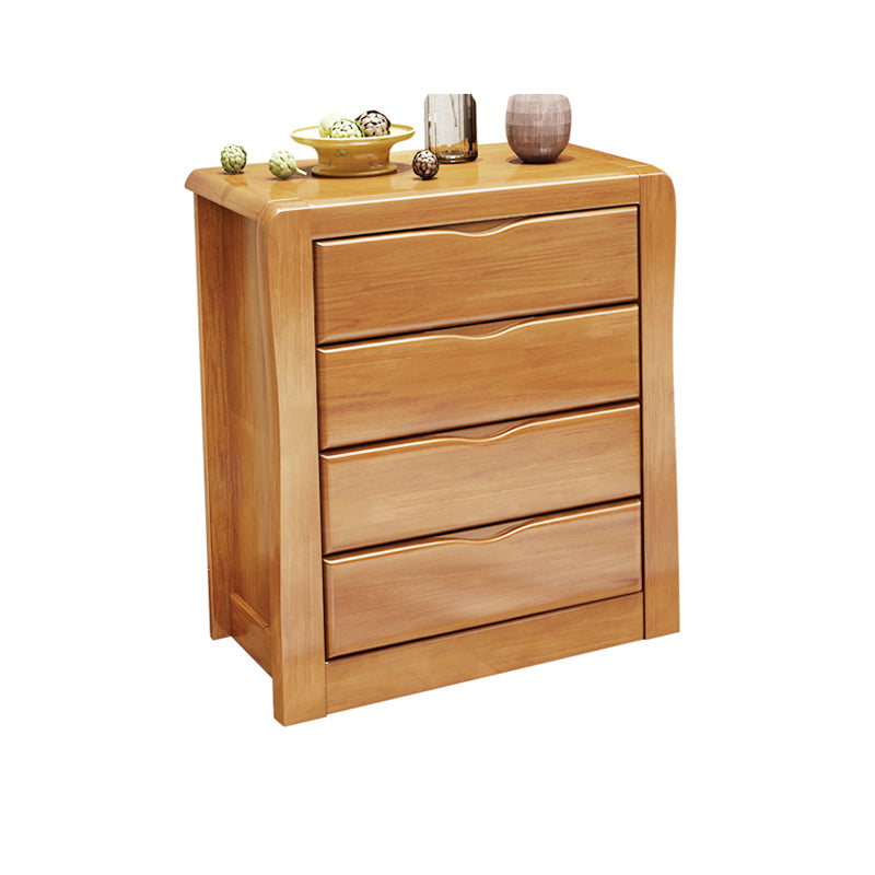 Modern Rectangle Wood Accent Cabinet Grooves Cabinet with Drawer Natural 4 Clearhalo 'Cabinets & Chests' 'cabinets_chests' 'furn' 'furn_cabinets_chests' 'Furniture' 'Living Room Furniture' 6175410