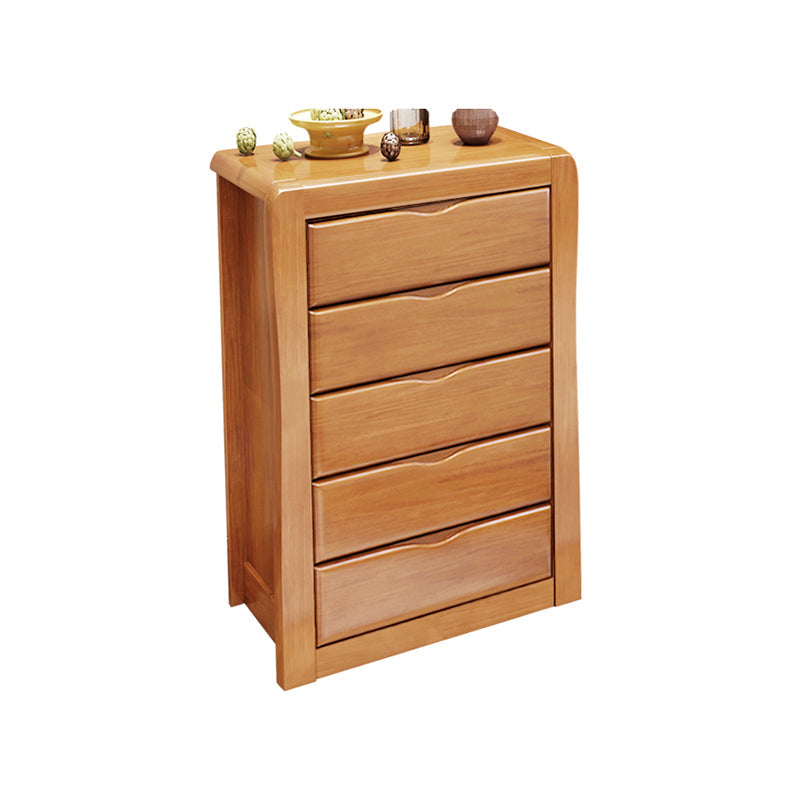 Modern Rectangle Wood Accent Cabinet Grooves Cabinet with Drawer Natural 5 Clearhalo 'Cabinets & Chests' 'cabinets_chests' 'furn' 'furn_cabinets_chests' 'Furniture' 'Living Room Furniture' 6175417