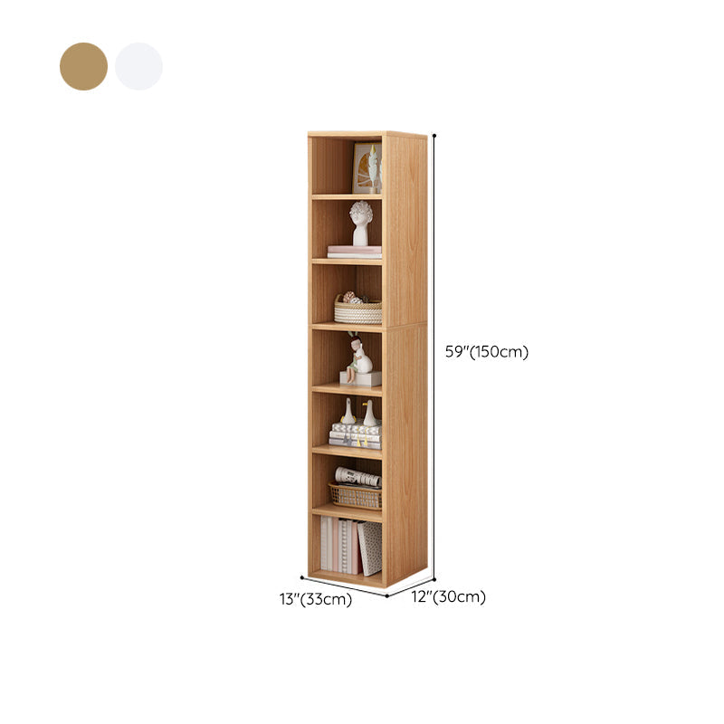 Modern Standard Bookshelf Wood Engineered Bookcase with Rectangular Shelves Clearhalo 'Bookcases' 'furn' 'furn_bookcases' 'Furniture' 'Office Furniture' 6175531