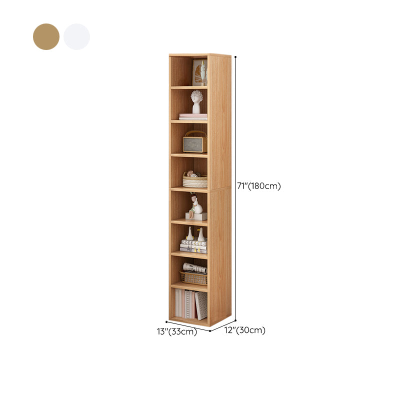 Modern Standard Bookshelf Wood Engineered Bookcase with Rectangular Shelves Clearhalo 'Bookcases' 'furn' 'furn_bookcases' 'Furniture' 'Office Furniture' 6175533