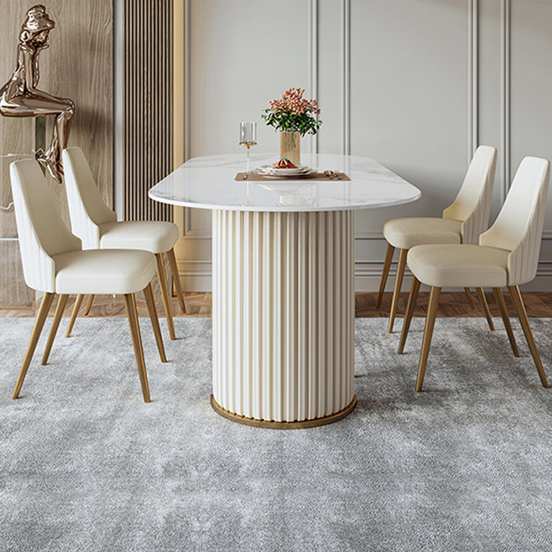 Table de cuisine en pierre fritrée de luxe