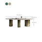 Simplicity Fixed Dining Room Table Sintered Stone Home Fixed Desk Clearhalo 'Dining Tables & Seating' 'Dining Tables' 'dining_table' 'furn' 'furn_dining_table' 'Furniture' 'Kitchen & Dining Furniture' 6175609