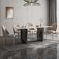 Luxury Double Pedestal Dining Table Sintered Stone Dining Room Desk Clearhalo 'Dining Tables & Seating' 'Dining Tables' 'dining_table' 'furn' 'furn_dining_table' 'Furniture' 'Kitchen & Dining Furniture' 6175704