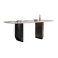 Luxury Double Pedestal Dining Table Sintered Stone Dining Room Desk Clearhalo 'Dining Tables & Seating' 'Dining Tables' 'dining_table' 'furn' 'furn_dining_table' 'Furniture' 'Kitchen & Dining Furniture' 6175716