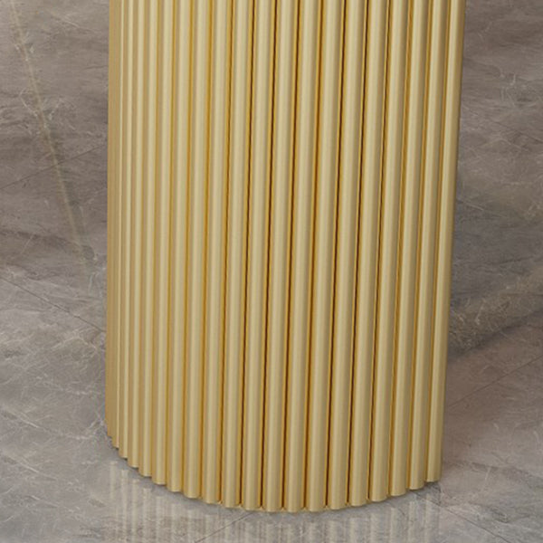 Ovale Form fester Esstisch Luxus Doppelpodesttisch für Esszimmer