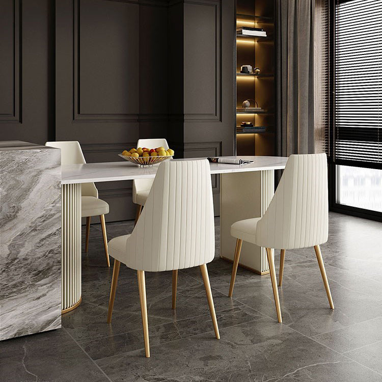 Gesinterde steen vaste eettafel luxe gratis vorm eetkamer bureau