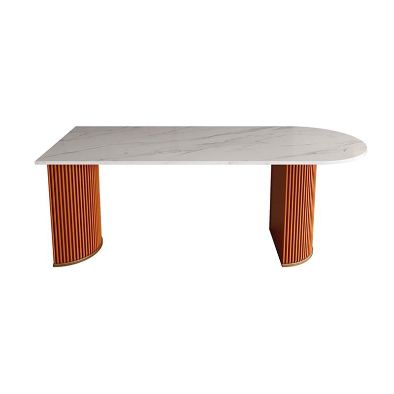 Gesinterde steen vaste eettafel luxe gratis vorm eetkamer bureau