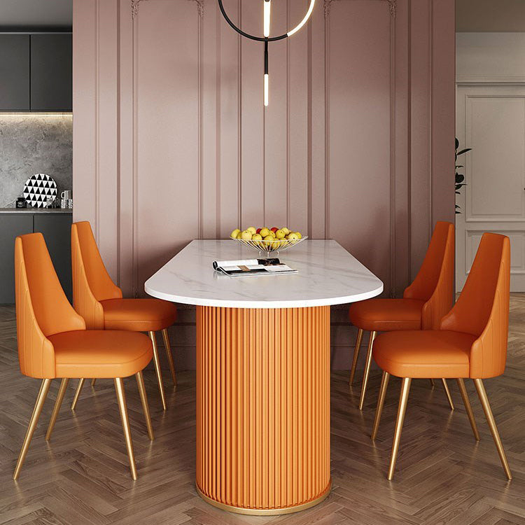 Gesinterde steen vaste eettafel luxe gratis vorm eetkamer bureau