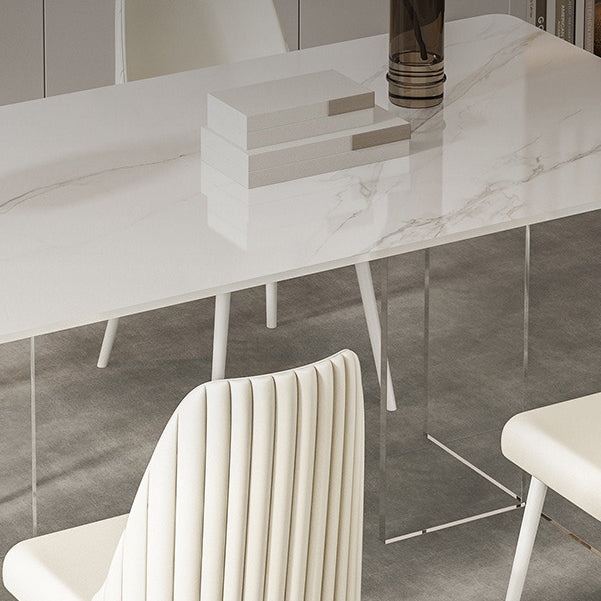 Table en acrylique et en ardoise style industriel