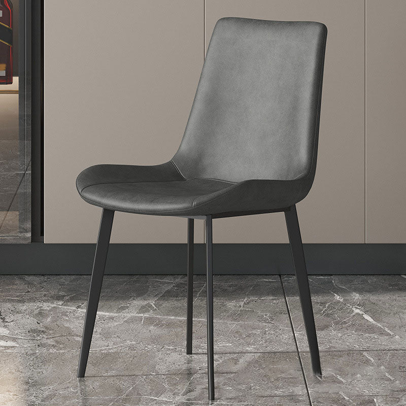 Solid Back Side Chair Industrial Dining Room Chair for Dining Room Clearhalo 'Dining Chairs' 'Dining Tables & Seating' 'dining_chair' 'furn' 'furn_dining_chair' 'Furniture' 'Kitchen & Dining Furniture' 6176077