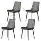 Solid Back Side Chair Industrial Dining Room Chair for Dining Room Dark Gray 4 Piece Set Clearhalo 'Dining Chairs' 'Dining Tables & Seating' 'dining_chair' 'furn' 'furn_dining_chair' 'Furniture' 'Kitchen & Dining Furniture' 6176078