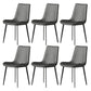Solid Back Side Chair Industrial Dining Room Chair for Dining Room Dark Gray 6 Piece Set Clearhalo 'Dining Chairs' 'Dining Tables & Seating' 'dining_chair' 'furn' 'furn_dining_chair' 'Furniture' 'Kitchen & Dining Furniture' 6176080