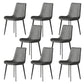 Solid Back Side Chair Industrial Dining Room Chair for Dining Room Dark Gray 8 Piece Set Clearhalo 'Dining Chairs' 'Dining Tables & Seating' 'dining_chair' 'furn' 'furn_dining_chair' 'Furniture' 'Kitchen & Dining Furniture' 6176081