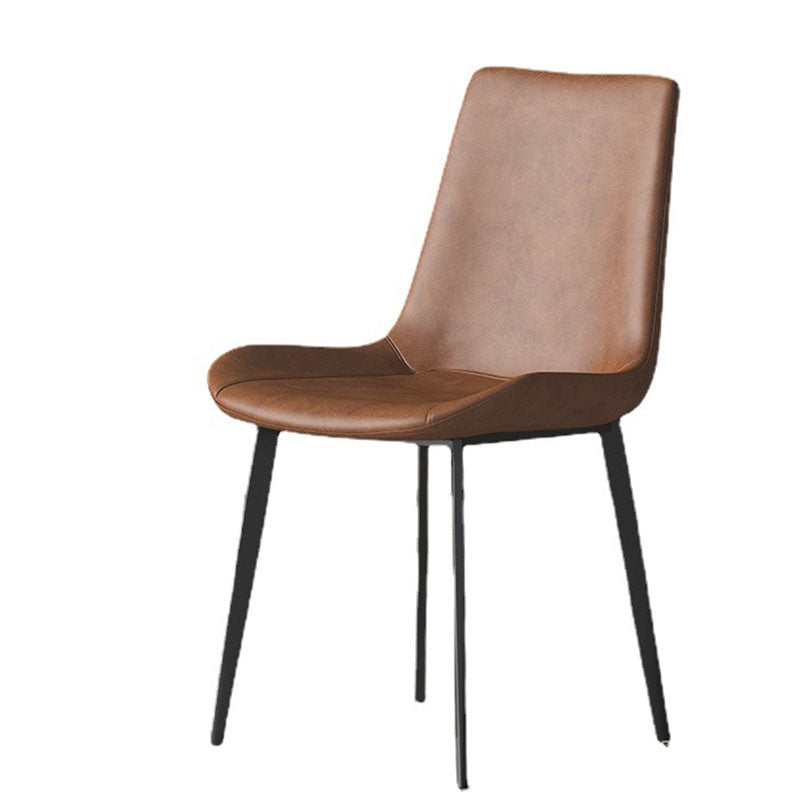 Solid Back Side Chair Industrial Dining Room Chair for Dining Room Clearhalo 'Dining Chairs' 'Dining Tables & Seating' 'dining_chair' 'furn' 'furn_dining_chair' 'Furniture' 'Kitchen & Dining Furniture' 6176084