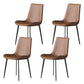 Solid Back Side Chair Industrial Dining Room Chair for Dining Room Brown 4 Piece Set Clearhalo 'Dining Chairs' 'Dining Tables & Seating' 'dining_chair' 'furn' 'furn_dining_chair' 'Furniture' 'Kitchen & Dining Furniture' 6176086