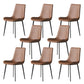 Solid Back Side Chair Industrial Dining Room Chair for Dining Room Brown 8 Piece Set Clearhalo 'Dining Chairs' 'Dining Tables & Seating' 'dining_chair' 'furn' 'furn_dining_chair' 'Furniture' 'Kitchen & Dining Furniture' 6176090