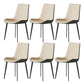 Solid Back Side Chair Industrial Dining Room Chair for Dining Room Cream Gray 6 Piece Set Clearhalo 'Dining Chairs' 'Dining Tables & Seating' 'dining_chair' 'furn' 'furn_dining_chair' 'Furniture' 'Kitchen & Dining Furniture' 6176100