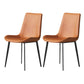 Solid Back Side Chair Industrial Dining Room Chair for Dining Room Orange 2 Piece Set Clearhalo 'Dining Chairs' 'Dining Tables & Seating' 'dining_chair' 'furn' 'furn_dining_chair' 'Furniture' 'Kitchen & Dining Furniture' 6176102