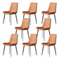 Solid Back Side Chair Industrial Dining Room Chair for Dining Room Orange 8 Piece Set Clearhalo 'Dining Chairs' 'Dining Tables & Seating' 'dining_chair' 'furn' 'furn_dining_chair' 'Furniture' 'Kitchen & Dining Furniture' 6176105