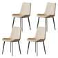 Solid Back Side Chair Industrial Dining Room Chair for Dining Room Off-White 4 Piece Set Clearhalo 'Dining Chairs' 'Dining Tables & Seating' 'dining_chair' 'furn' 'furn_dining_chair' 'Furniture' 'Kitchen & Dining Furniture' 6176107