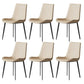 Solid Back Side Chair Industrial Dining Room Chair for Dining Room Off-White 6 Piece Set Clearhalo 'Dining Chairs' 'Dining Tables & Seating' 'dining_chair' 'furn' 'furn_dining_chair' 'Furniture' 'Kitchen & Dining Furniture' 6176108