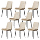 Solid Back Side Chair Industrial Dining Room Chair for Dining Room Off-White 8 Piece Set Clearhalo 'Dining Chairs' 'Dining Tables & Seating' 'dining_chair' 'furn' 'furn_dining_chair' 'Furniture' 'Kitchen & Dining Furniture' 6176109