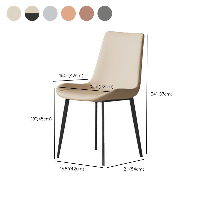 Solid Back Side Chair Industrial Dining Room Chair for Dining Room Clearhalo 'Dining Chairs' 'Dining Tables & Seating' 'dining_chair' 'furn' 'furn_dining_chair' 'Furniture' 'Kitchen & Dining Furniture' 6176110