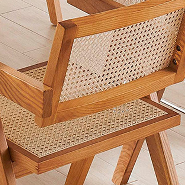 Traditional Style Dining Chair Arm Chair with Wooden Legs for Kitchen Clearhalo 'Dining Chairs' 'Dining Tables & Seating' 'dining_chair' 'furn' 'furn_dining_chair' 'Furniture' 'Kitchen & Dining Furniture' 6176277